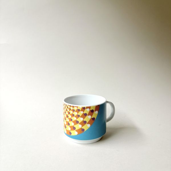 圓點普普風幾何咖啡杯 