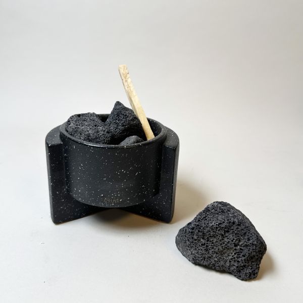 黑色陶瓷火山石擴香套組 
