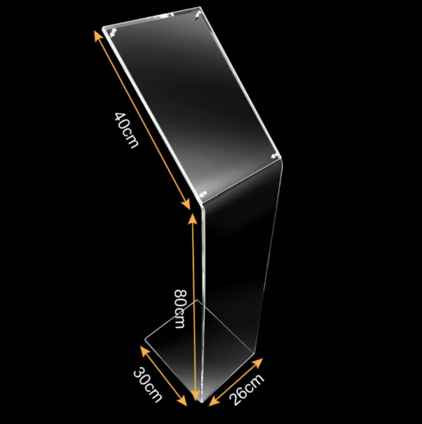 A4全透明壓克力落地DM架/廣告架 