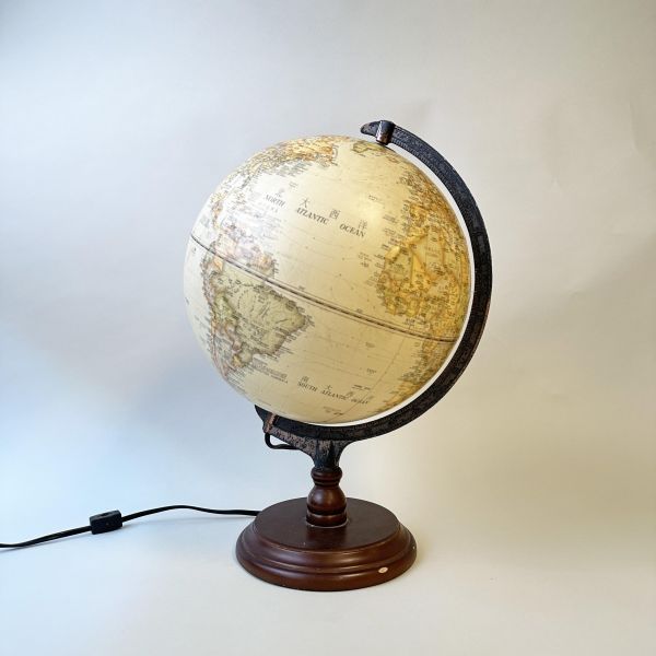 古典木座地球儀 