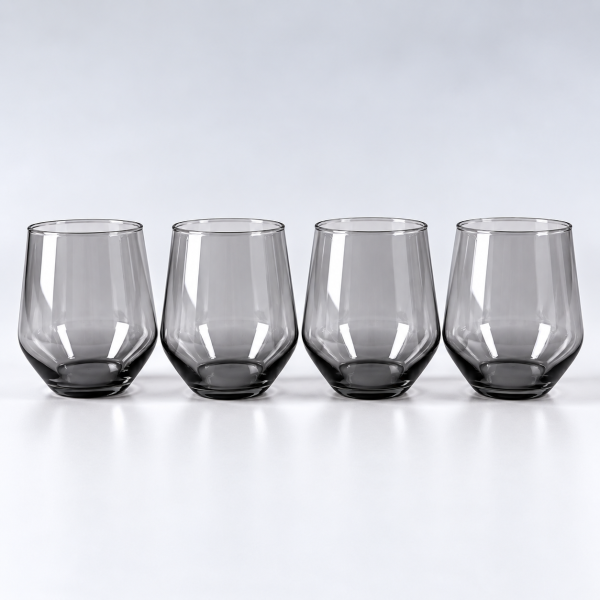 煙燻灰玻璃杯 