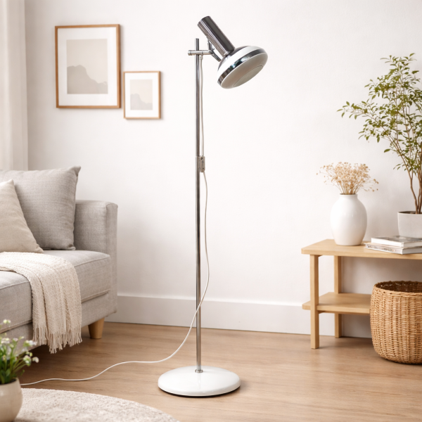 白金屬升降立燈 