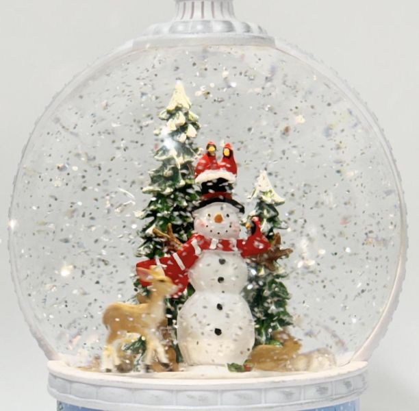 雪人麋鹿 水晶球音樂盒 