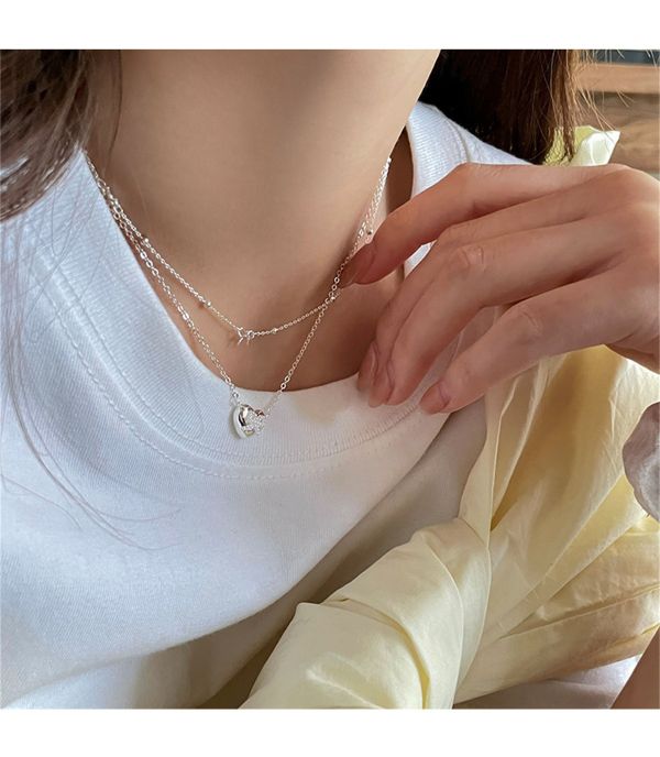 925純銀 百搭小緞帶細款鎖骨鍊 