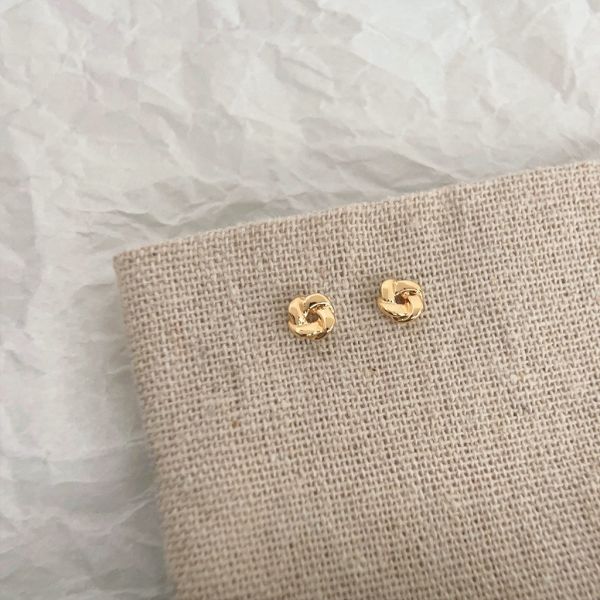 925銀針 經典幾何環狀耳釘 