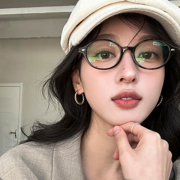 925銀針 復古粗麻花素圈耳扣 