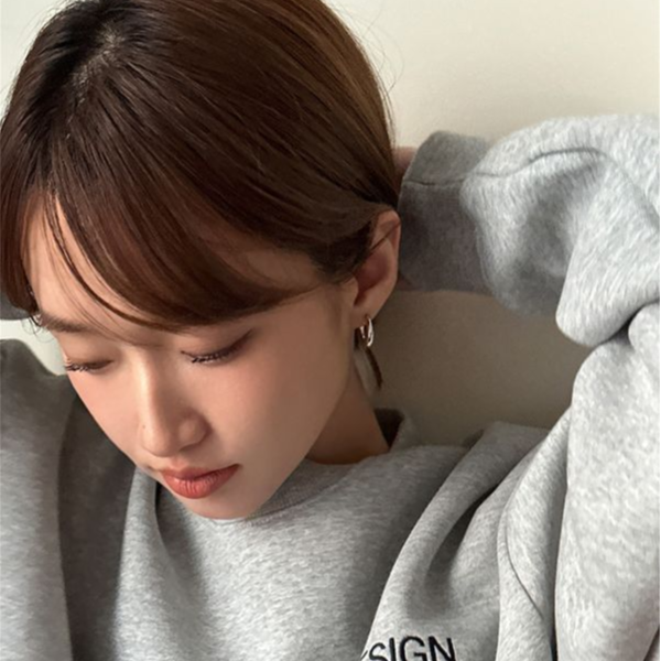 925銀針 經典小胖圈耳扣 