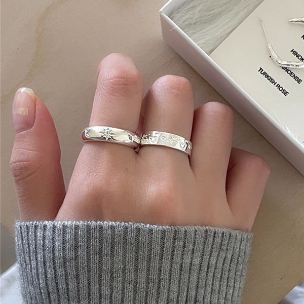 925純銀 可愛手繪線條戒指 