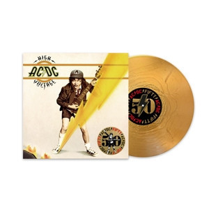 AC/DC - HIGH VOLTAGE 出道50週年紀念 限量金色彩膠1LP 