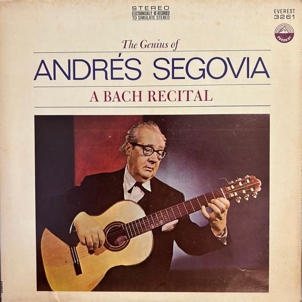 巴哈精選 吉他ANDRES SEGOVIA - 二手黑膠1LP 