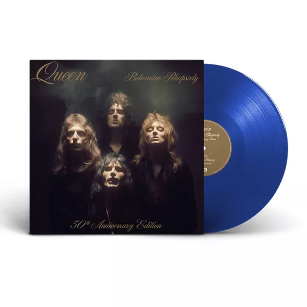Queen - Bohemian Rhapsody 50週年紀念 透明藍色單曲膠1LP 