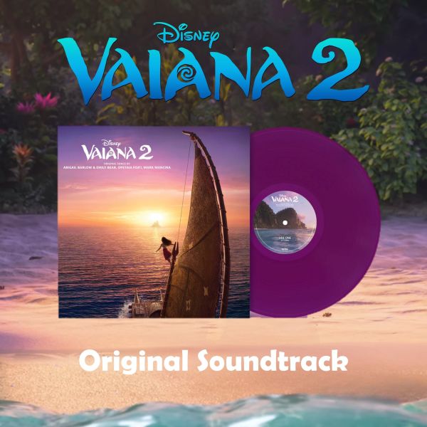 海洋奇緣2 Vaiana 2 電影原聲帶 - 彩膠1LP 