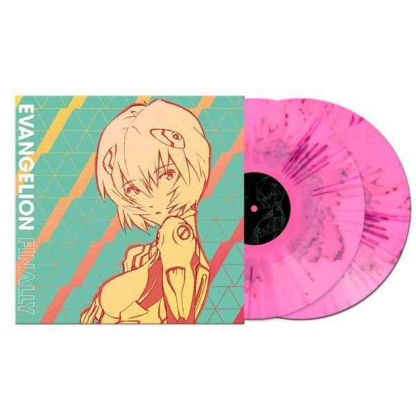 新世紀福音戰士 Evangelion Finally 動畫歌曲精選輯 粉紅噴濺膠2LP 
