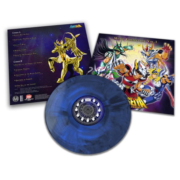 橫山菁兒 Seiji Yokoyama - 聖鬥士星矢 Music Collection Vol.1 藍色彩膠1LP 