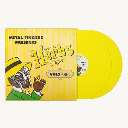 MF DOOM 'Metal Fingers Presents: Special Herbs Vol. 3 & 4 檸檬黃彩膠 2LP 