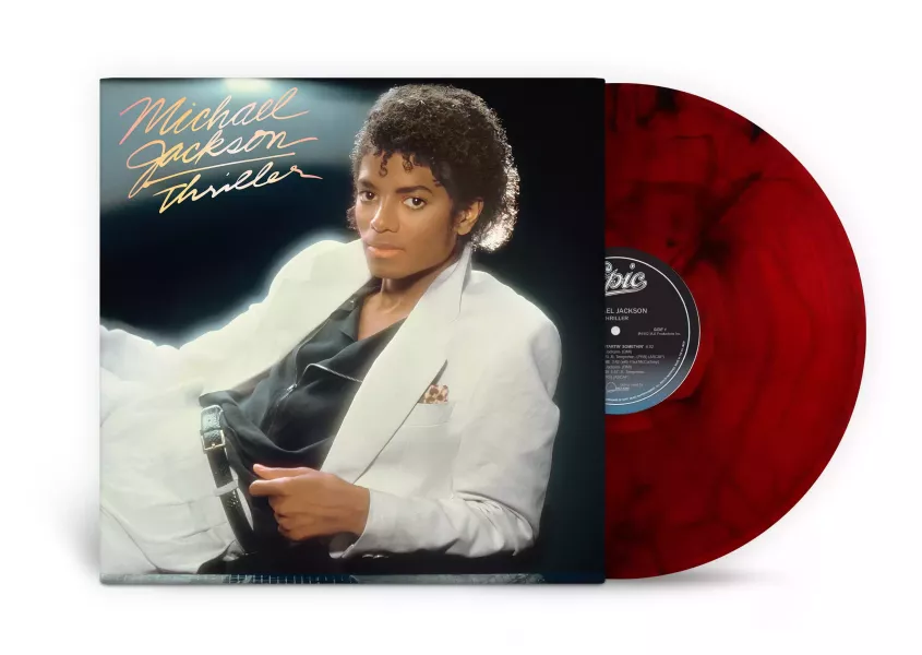 Michael Jackson - Thriller 紅黑大理石膠1LP Michael Jackson Thriller 黑膠, Michael Jackson 黑膠, Thriller LP, Thriller 彩膠, Michael Jackson LP, Michael Jackson vinyl