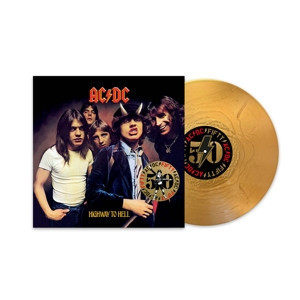 AC/DC - HIGHWAY TO HELL 出道50週年紀念 限量金色彩膠1LP 