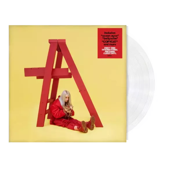 Billie Eilish - dont smile at me 透膠1LP Billie Eilish, dont smile at me, ocean eyes, Billie Eilish 黑膠, Pop, Electropop, 暗黑流行, 美國流行, 透明膠, 黑膠唱片, LP