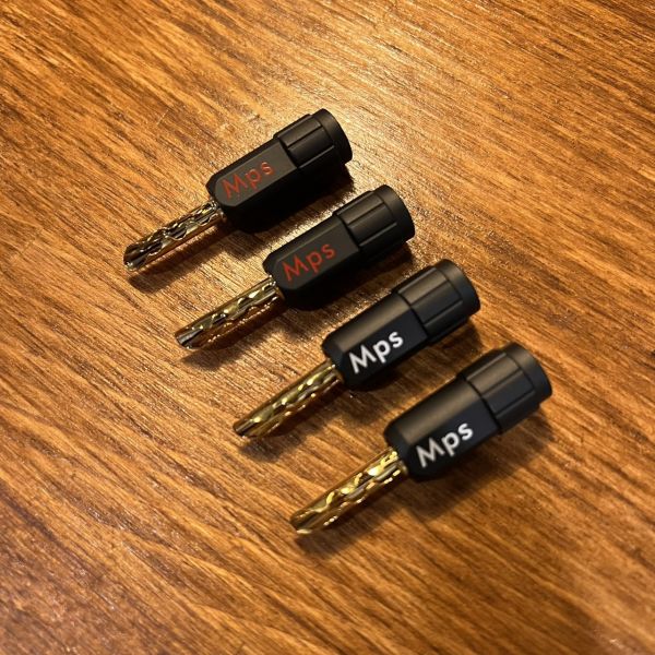 日本Canare 4S8 喇叭線+台灣MPS 鍍金發燒香蕉插 