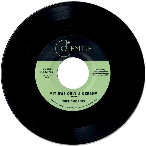Thee Sinseers - It Was Only A Dream 7吋黑膠1EP Thee Sinseers 黑膠,It Was Only a Dream 黑膠,Thee Sinseers It Was Only a Dream 黑膠
