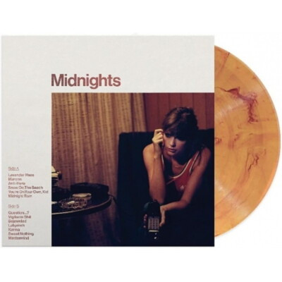 Taylor Swift - Midnights 橘色彩膠1LP 