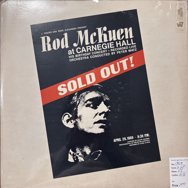Rod McKuen – At Carnegie Hall | 二手老膠2LP 