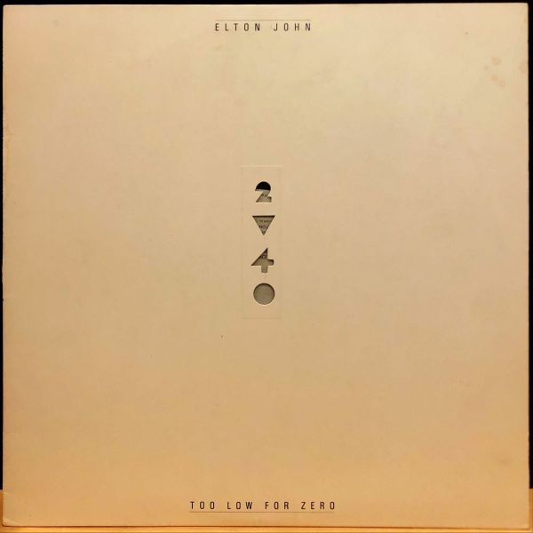 Elton John - Too Low For Zero 二手老膠1LP 