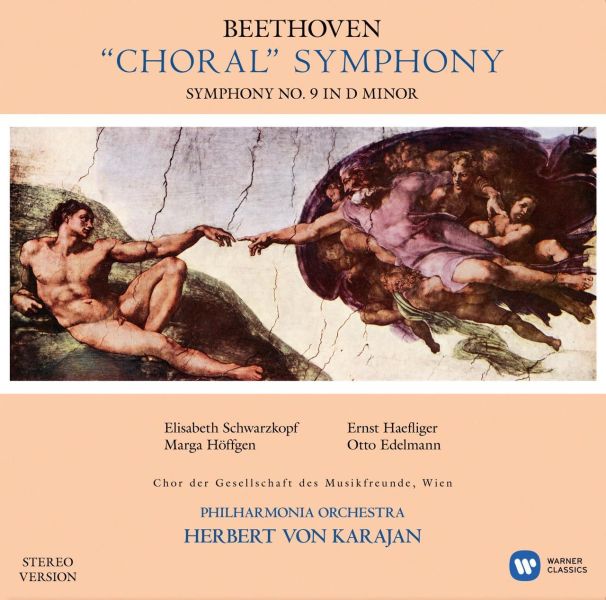 Herbert von Karajan 卡拉揚 / Philharmonia Orchestra - 貝多芬第九號交響曲 黑膠2LP 