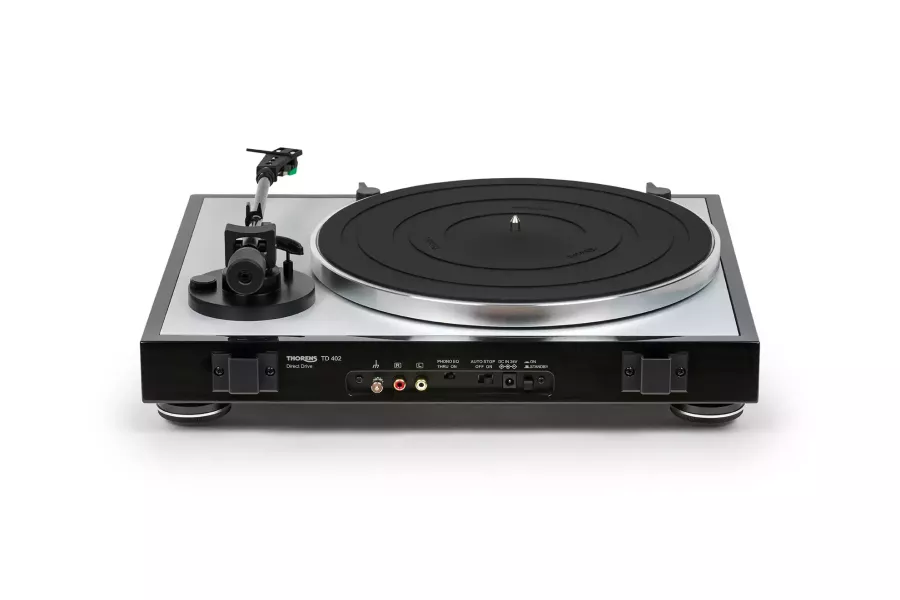 THORENS TD 402 DD 直驅黑膠唱盤｜內建唱放 自動啟停 入門唱盤 THORENS TD 402 DD, Thorens 唱盤, 直驅唱盤, 黑膠唱盤, 入門黑膠唱盤, 內建唱放唱盤, AT-VM95E, TP72 唱臂, 黑膠系統, Thorens TD402DD
