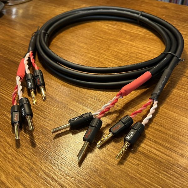 日本Canare 4S8 喇叭線+台灣MPS 鍍金發燒香蕉插 