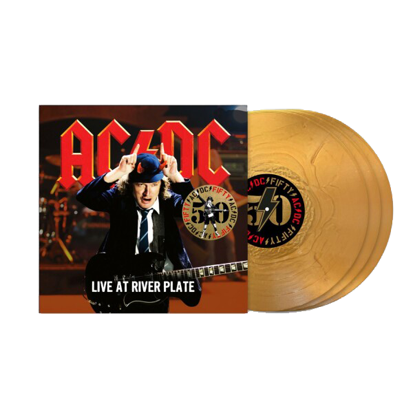 AC/DC - Live At River Plate 五十週年紀念黃金彩膠3LP 