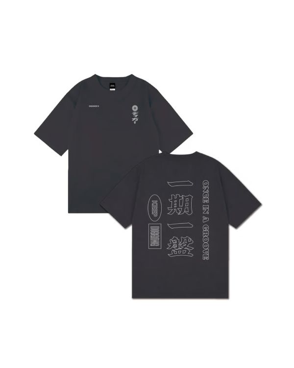 MUSIC OMIYAGE - 一期一盤 TEE 墨色 MUSIC OMIYAGE,MUSIC OMIYAGE TEE