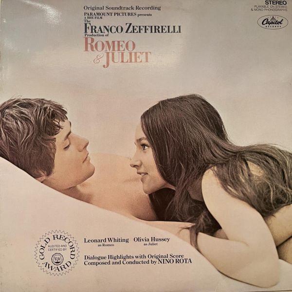 Nino Rota – Romeo & Juliet｜二手老膠1LP Nino Rota Romeo & Juliet 黑膠, Nino Rota 黑膠, Romeo & Juliet 原聲帶 黑膠, Romeo & Juliet LP, Nino Rota LP, Romeo & Juliet 黑膠, Nino Rota 專輯, Romeo and Juliet Soundtrack Vinyl
