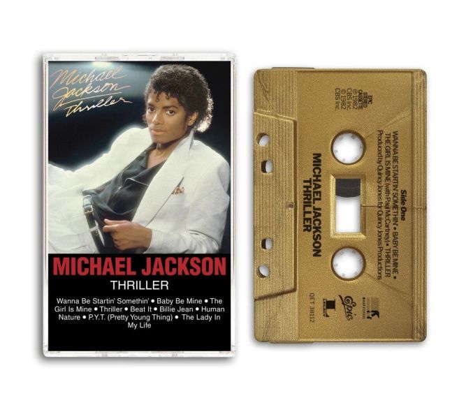 Michael Jackson - Thriller 金色金屬卡帶 (Gold Metallic Shell) 