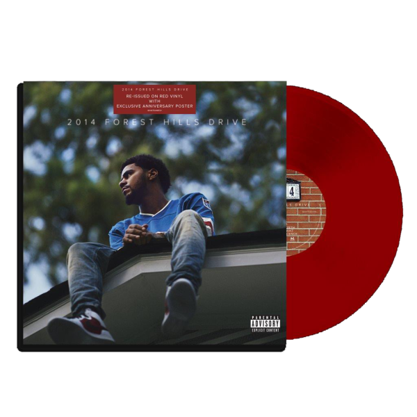 J.Cole - 2014 Forest Hills Drive 十週年紀念版（附海報） 紅色彩膠2LP 