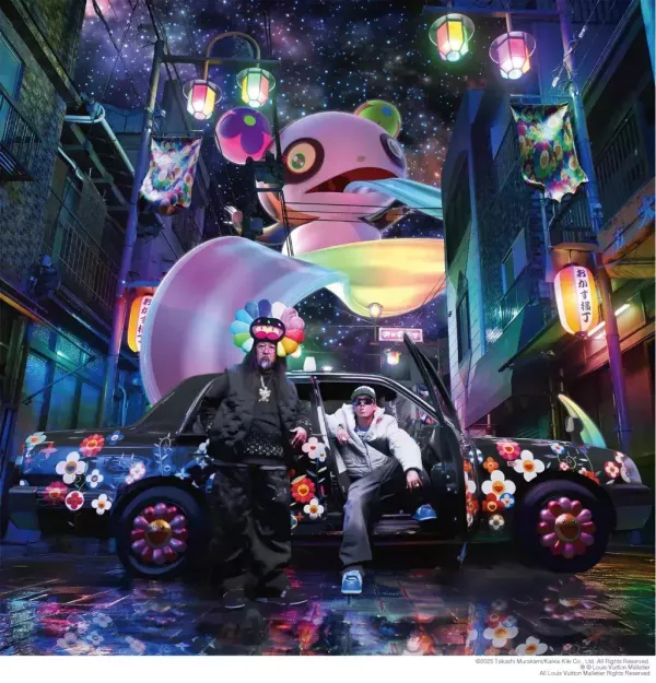 MNNK Bro. (Takashi Murakami & JP THE WAVY) - LV MURAKAMI 黑膠1LP + Trading Card 