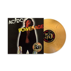 AC/DC - POWERAGE 出道50週年紀念 限量金色彩膠1LP 