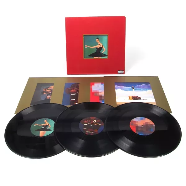 Kanye West - My Beautiful Dark Twisted Fantasy 限量版黑膠3LP 
