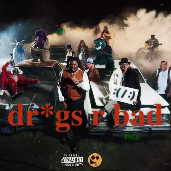 LUCKI - dr*gs r bad 黑膠2LP LUCKI, drugs r bad, LUCKI 黑膠, Hip Hop, Trap, Lo-fi Hip Hop, Underground Hip Hop, 美國嘻哈, 黑膠唱片, 2LP