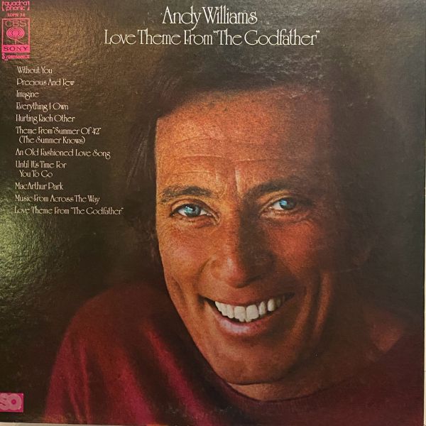 Andy Williams – Love Theme From "The Godfather" 二手老膠1LP 