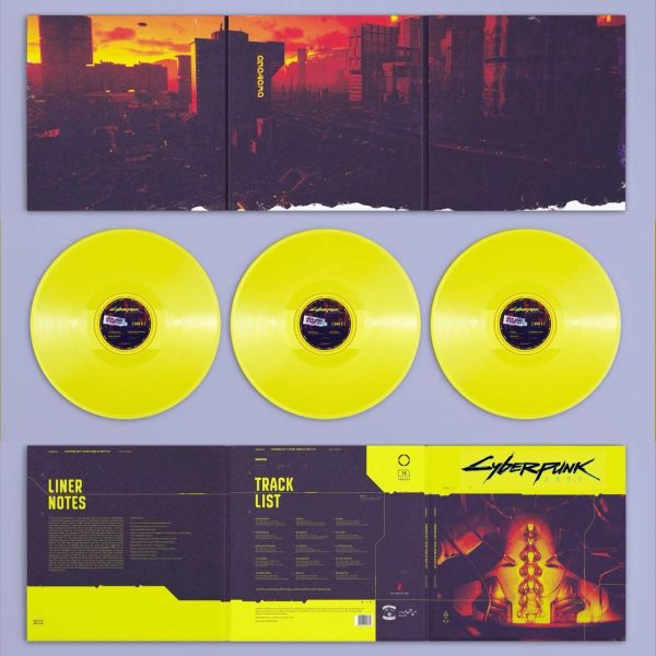 Cyberpunk 2077: Future Sound of Night City 電玩原聲帶 限量45轉黃膠3LP 