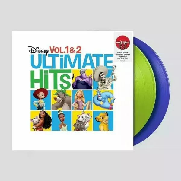 迪士尼動畫歌曲精選輯 Disney Ultimate Hits Vol.1 & 2 彩膠2LP 