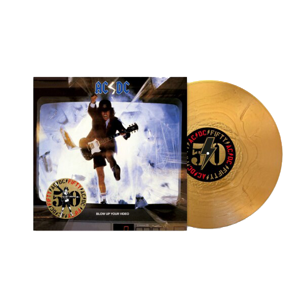 AC/DC - Blow Up Your Video 五十週年紀念黃金彩膠1LP 