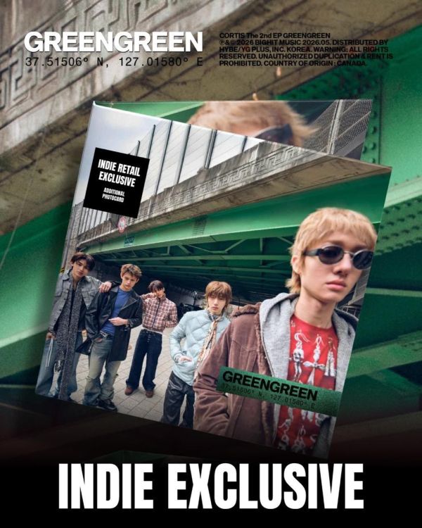 CORTIS - GREENGREEN Indie 通路限定彩膠1LP 