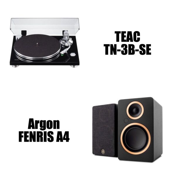 黑膠入門標準組合 | TEAC TN-3B-SE 黑膠唱盤＋Argon ENRIS A4 主動式喇叭 TEAC, TEAC TN-3B-SE, TN-3B-SE 黑膠唱盤, Argon Audio, Argon ENRIS A4, ENRIS A4 主動式喇叭, 黑膠入門音響組, 黑膠音響組, 黑膠唱盤組合, 主動式喇叭音響組, 黑膠播放系統, HiFi 黑膠音響