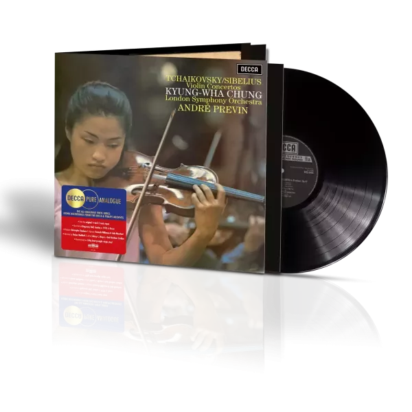鄭京和／倫敦交響樂團／安德烈・普列文 André Previn— 柴可夫斯基＆西貝流士：小提琴協奏曲 發燒全類比黑膠1LP (Decca Pure Analogue Series) 鄭京和 黑膠、Kyung-Wha Chung 黑膠、柴可夫斯基 小提琴協奏曲 黑膠、西貝流士 小提琴協奏曲 黑膠、鄭京和 小提琴協奏曲 黑膠、Decca Pure Analogue Series 黑膠