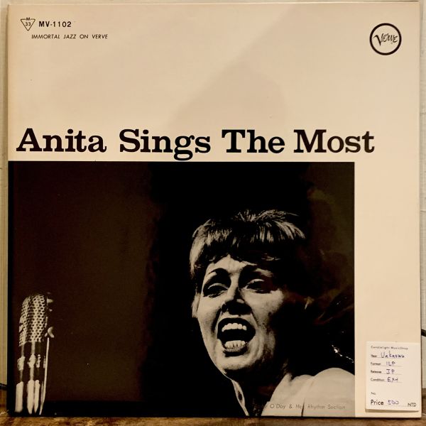 Anita O'Day – Anita Sings The Most二手老膠1LP 