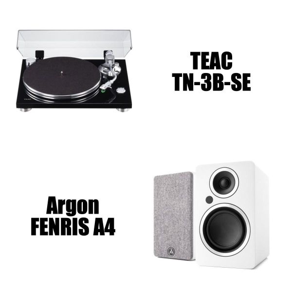 黑膠入門標準組合 | TEAC TN-3B-SE 黑膠唱盤＋Argon ENRIS A4 主動式喇叭 TEAC, TEAC TN-3B-SE, TN-3B-SE 黑膠唱盤, Argon Audio, Argon ENRIS A4, ENRIS A4 主動式喇叭, 黑膠入門音響組, 黑膠音響組, 黑膠唱盤組合, 主動式喇叭音響組, 黑膠播放系統, HiFi 黑膠音響