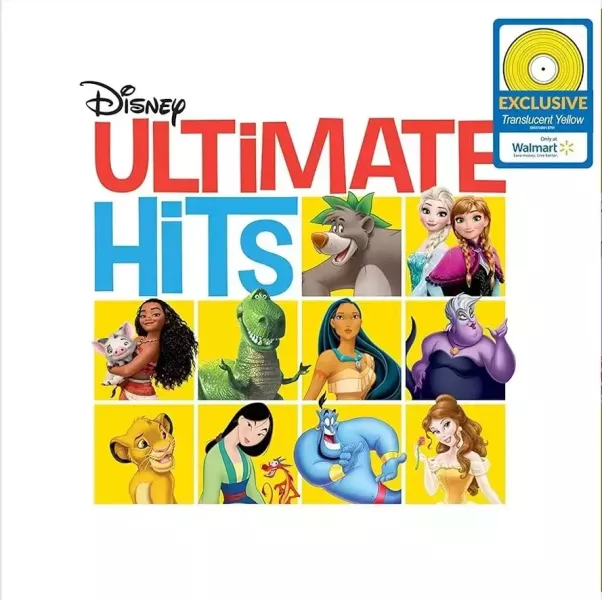 迪士尼動畫歌曲精選輯 Disney Ultimate Hits Walmart限定黃膠1LP 