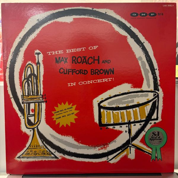 Max Roach And Clifford Brown – The Best Of Max Roach And Clifford Brown In Concert! ｜二手老膠1LP 